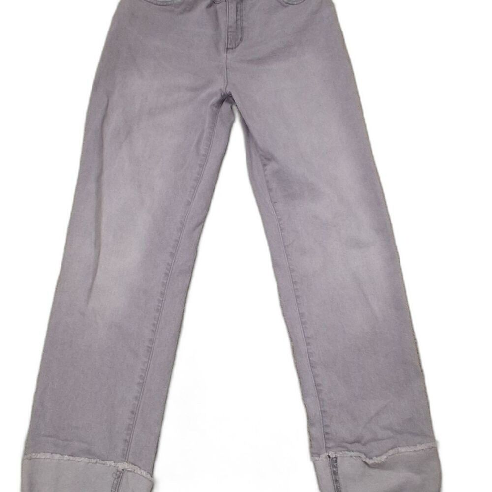 The Children's Place Girl's Gray Cuffed Adjustable Waist Jeans Size 14